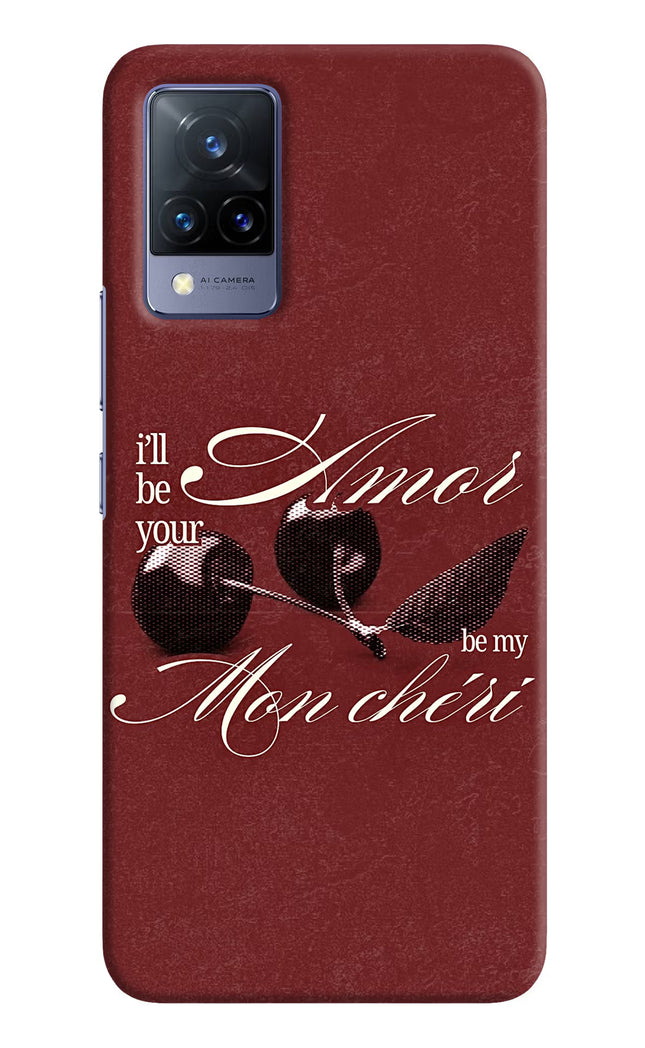 Velvet Cherry Vivo V21 Hard Case Back Cover by Casekaro