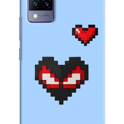 Peter Heart Vivo V21 Hard Case Back Cover by Casekaro
