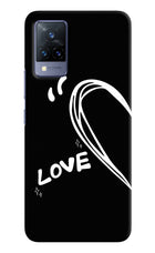 Love Line Vivo V21 Hard Case Back Cover by Casekaro