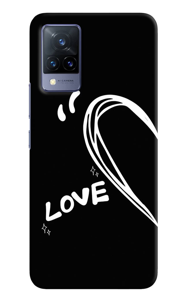 Love Line Vivo V21 Hard Case Back Cover by Casekaro