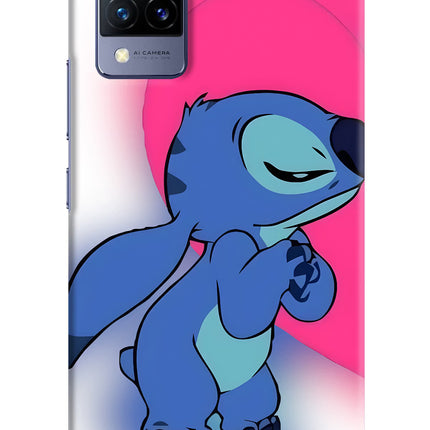 Stitch Hug Vivo V21 Hard Case Back Cover by Casekaro