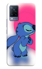 Stitch Hug Vivo V21 Hard Case Back Cover by Casekaro