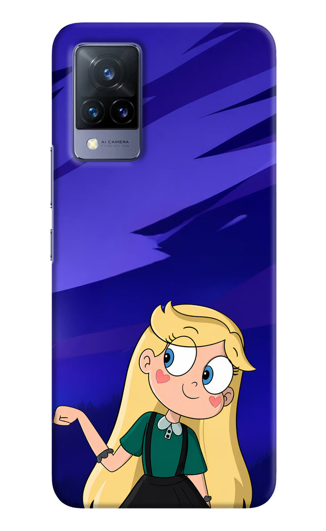 Star Glow Vivo V21 Hard Case Back Cover by Casekaro