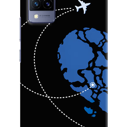 Love Orbit Vivo V21 Hard Case Back Cover by Casekaro