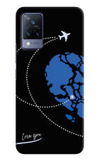 Love Orbit Vivo V21 Hard Case Back Cover by Casekaro
