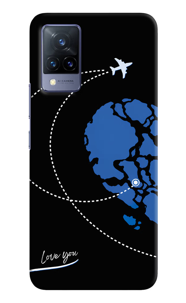 Love Orbit Vivo V21 Hard Case Back Cover by Casekaro