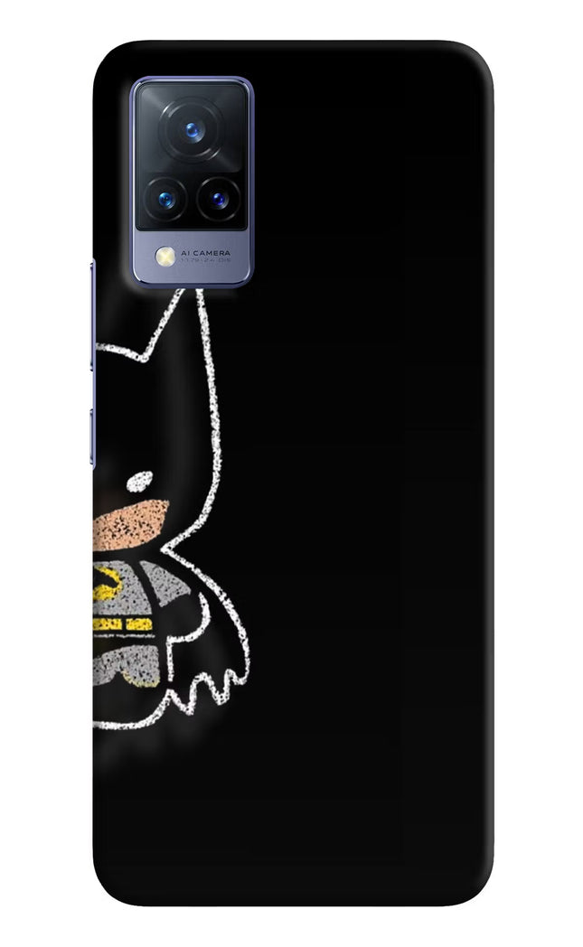 Bat Kitty Vivo V21 Hard Case Back Cover by Casekaro