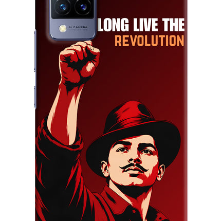 Bhagat Singh Revolution Vivo V21 Hard Case Back Cover by Casekaro