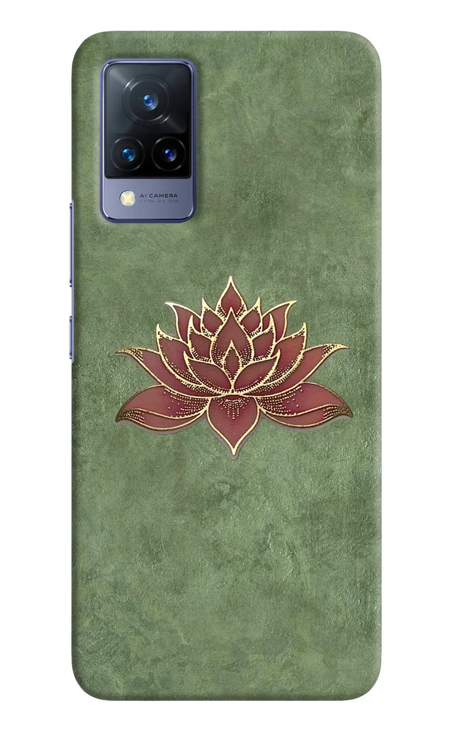Lotus Grace Vivo V21 Back Cover, Hard case