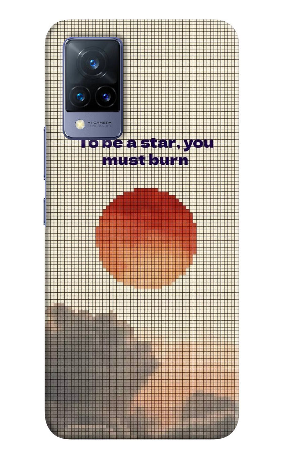 Pixel Sun Vivo V21 Back Cover, Hard case