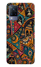 Folk Print Vivo V21 Back Cover
