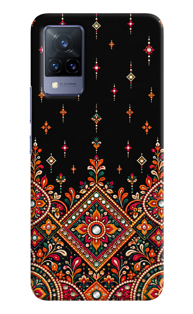 Noir Mehfil Vivo V21 Hard Case Back Cover by Casekaro
