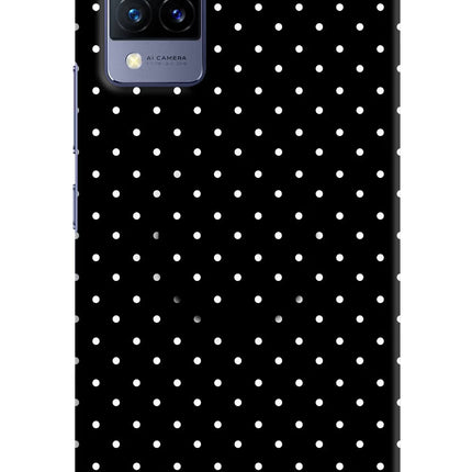 White Dots Vivo V21 Pop Case by Casekaro