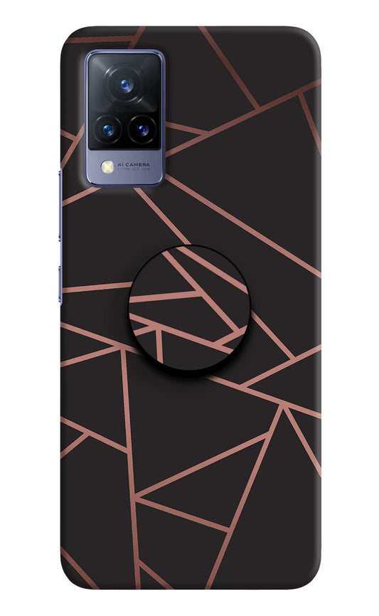 Geometric Pattern Vivo V21 Pop Case by Casekaro