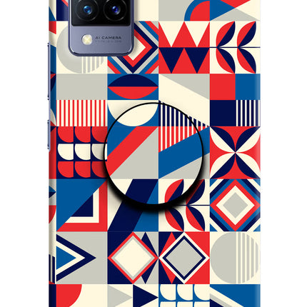 Colorful Pattern Vivo V21 Pop Case by Casekaro