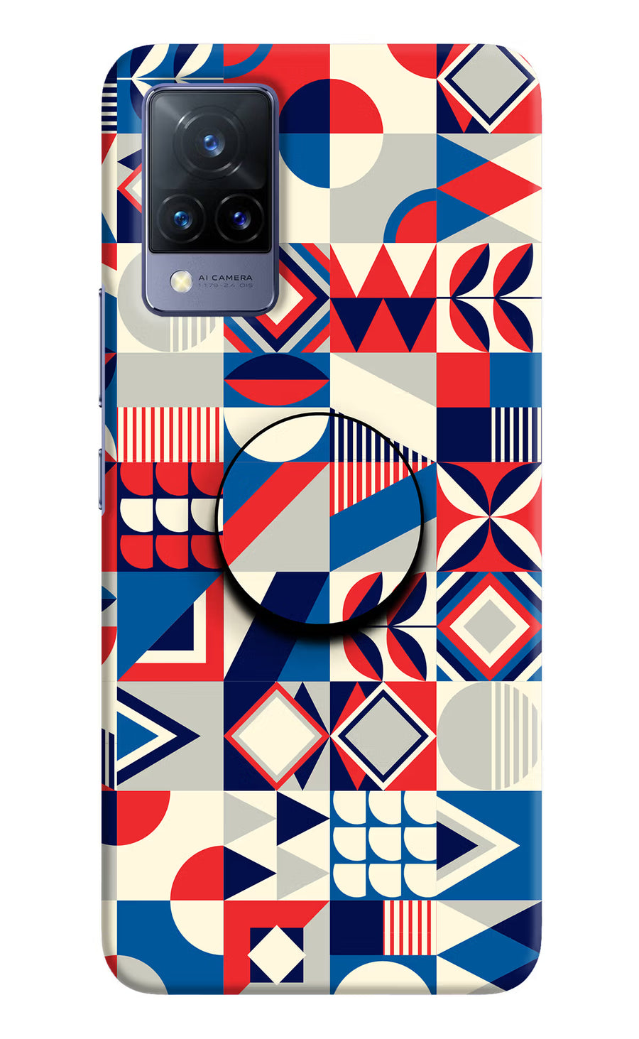 Colorful Pattern Vivo V21 Pop Case, Hard case