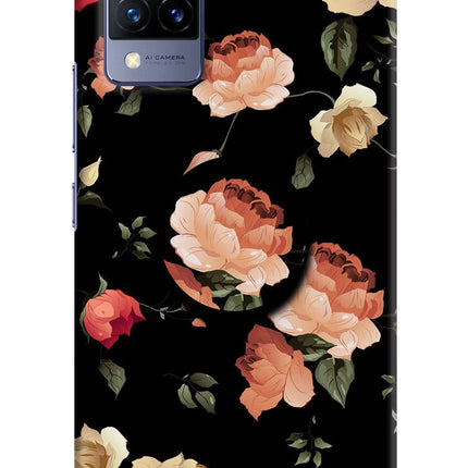 Flowers Vivo V21 Pop Case by Casekaro