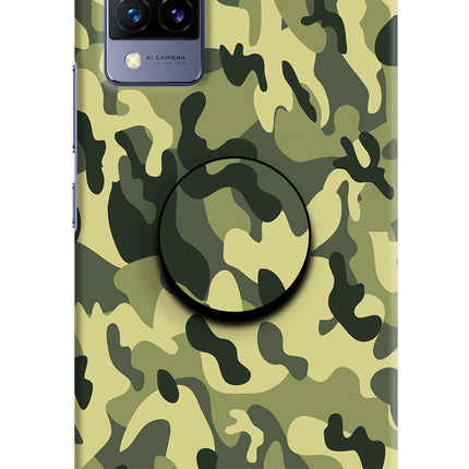 Camouflage Vivo V21 Pop Case by Casekaro