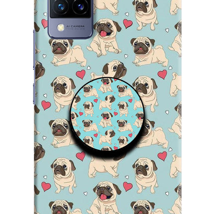 Pug Dog Vivo V21 Pop Case by Casekaro