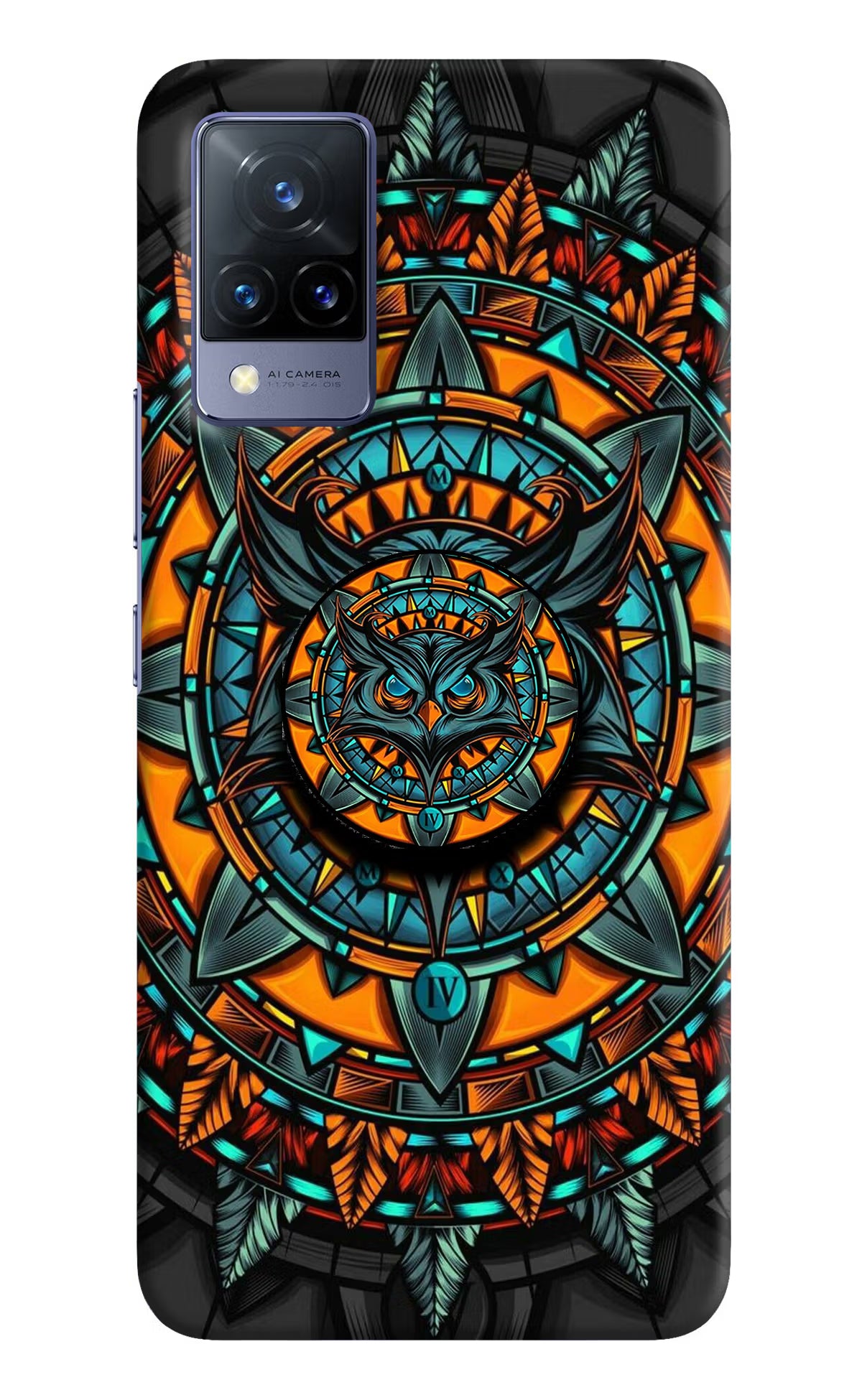 Angry Owl Vivo V21 Pop Case by Casekaro