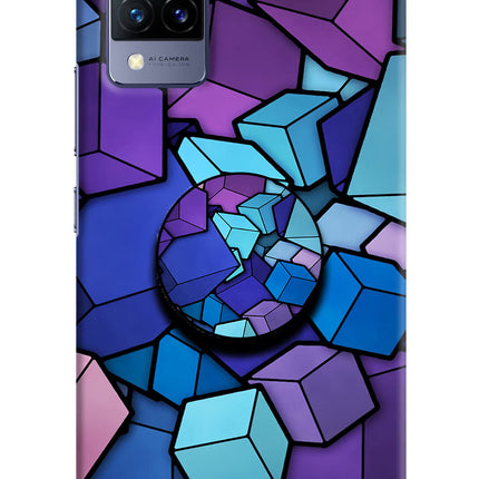 Cubic Abstract Vivo V21 Pop Case by Casekaro