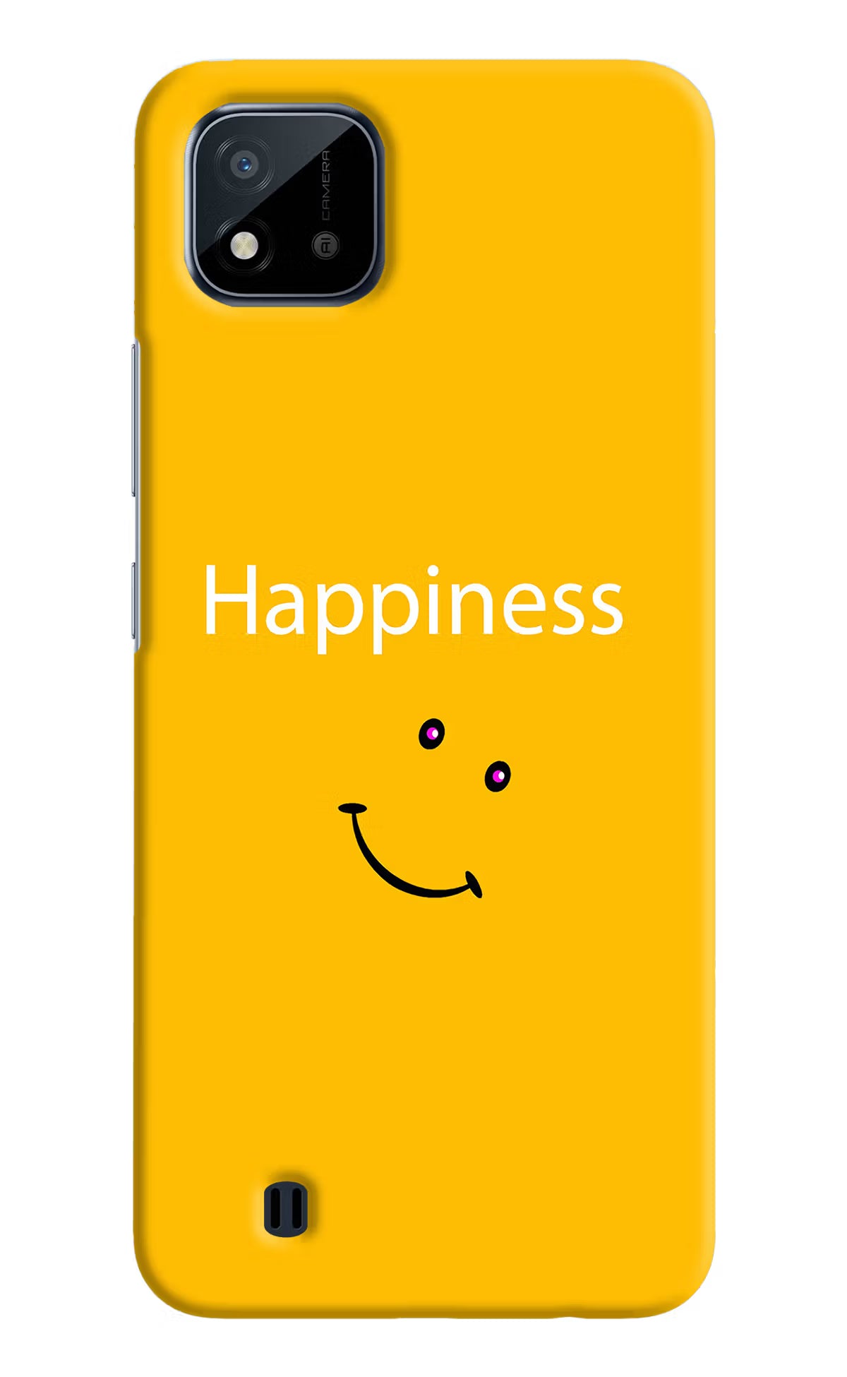 Happiness With Smiley Realme C20 Hard Case Back Cover by Casekaro