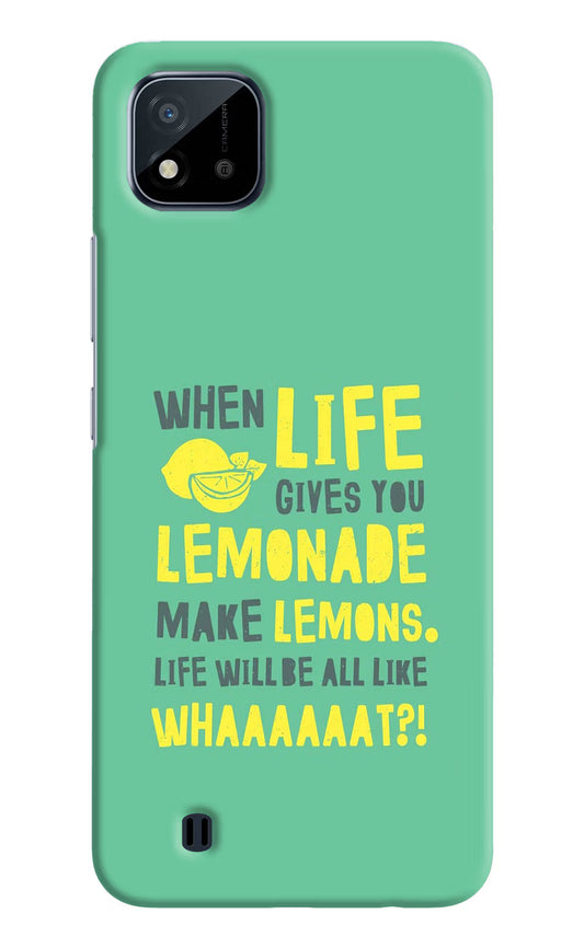 Quote Realme C20 Hard Case Back Cover by Casekaro