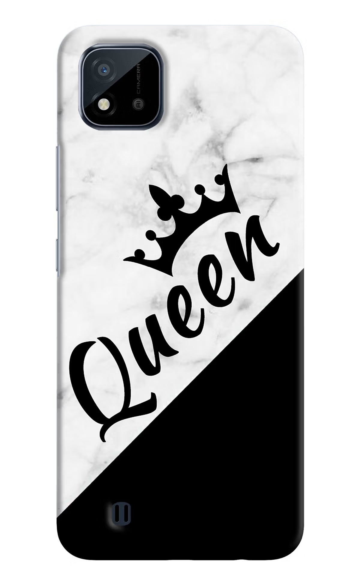 Queen Realme C20 Hard Case Back Cover by Casekaro