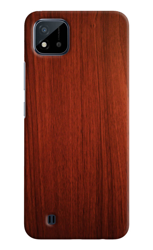 Wooden Plain Pattern Realme C20 Hard Case Back Cover by Casekaro