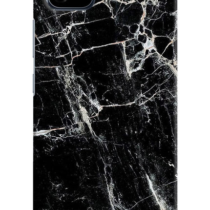 Black Marble Texture Realme C20 Hard Case Back Cover by Casekaro