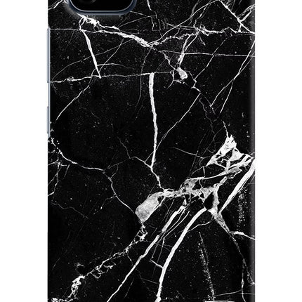 Black Marble Pattern Realme C20 Hard Case Back Cover by Casekaro