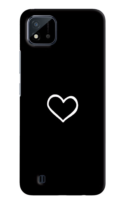 Heart Realme C20 Hard Case Back Cover by Casekaro