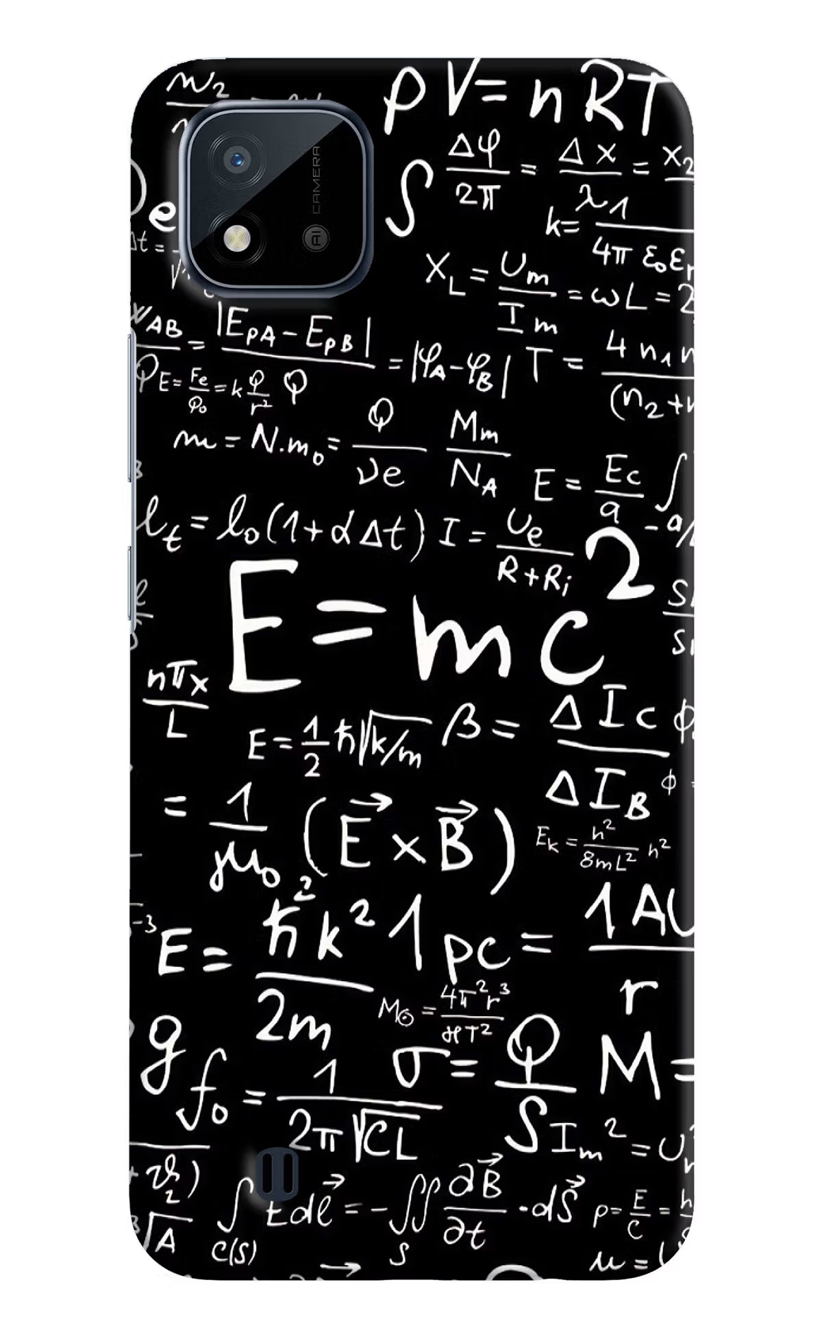 Physics Formula Realme C20 Hard Case Back Cover by Casekaro