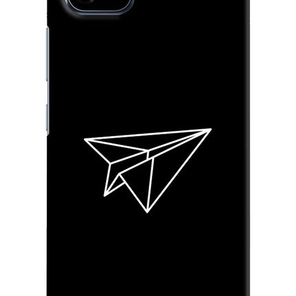 Paper Plane White Realme C20 Hard Case Back Cover by Casekaro