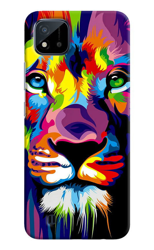Lion Realme C20 Hard Case Back Cover by Casekaro