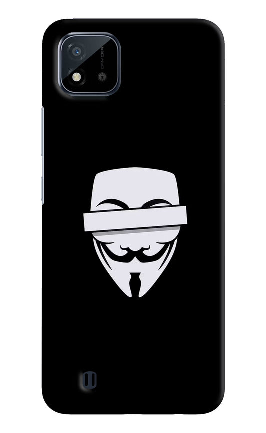Anonymous Face Realme C20 Hard Case Back Cover by Casekaro
