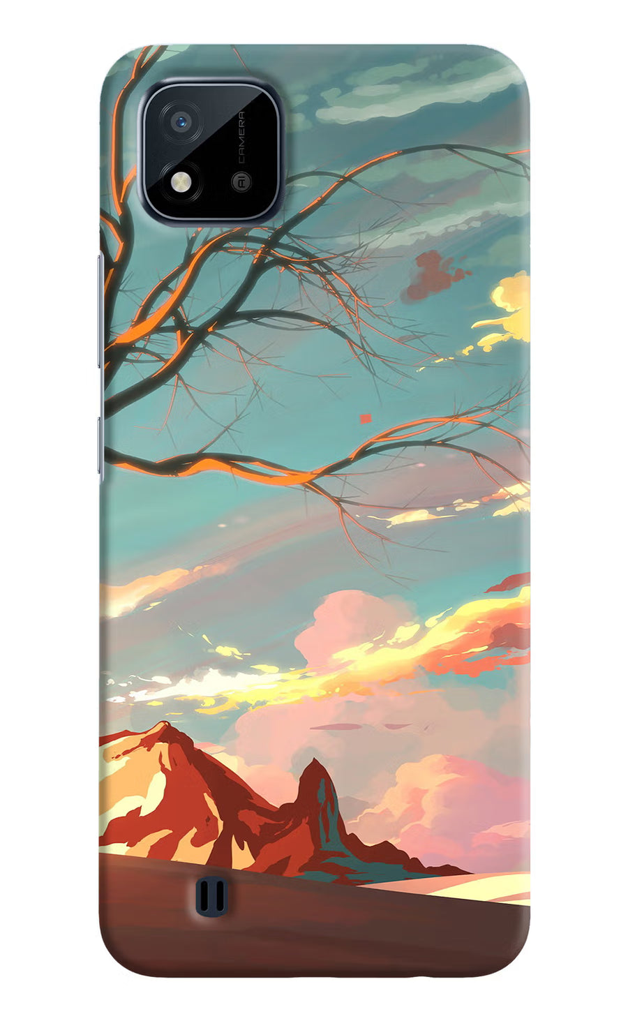 Scenery Realme C20 Back Cover, Hard case