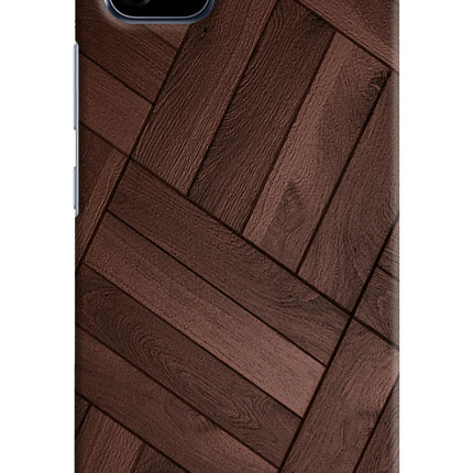 Wooden Texture Design Realme C20 Hard Case Back Cover by Casekaro