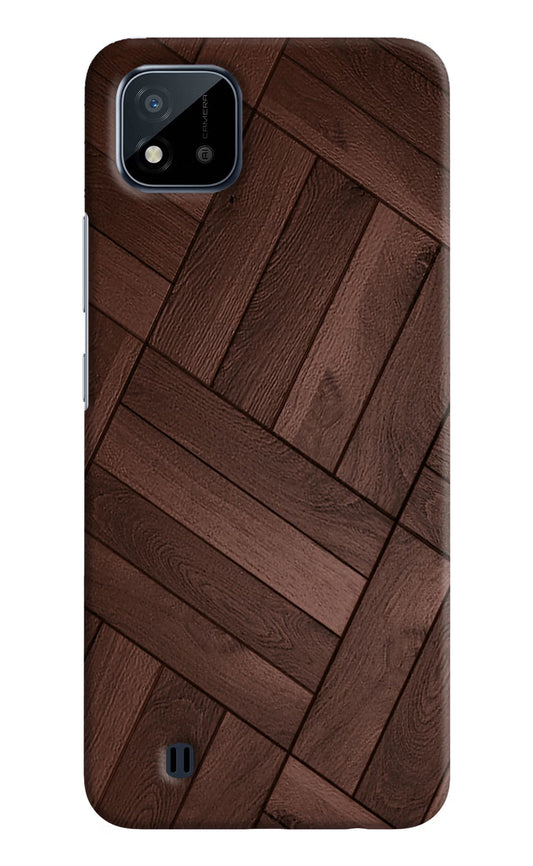 Wooden Texture Design Realme C20 Hard Case Back Cover by Casekaro
