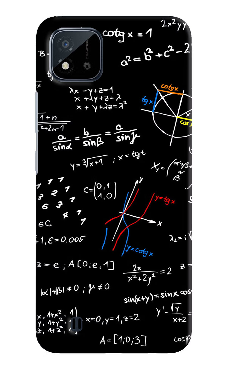 Mathematics Formula Realme C20 Back Cover, Hard case