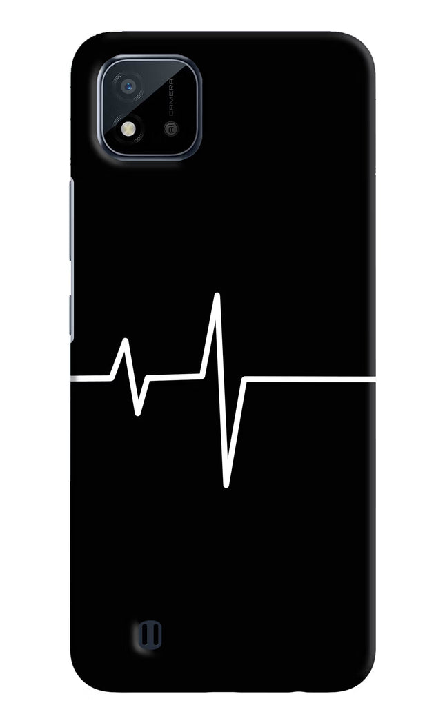 Heart Beats Realme C20 Hard Case Back Cover by Casekaro