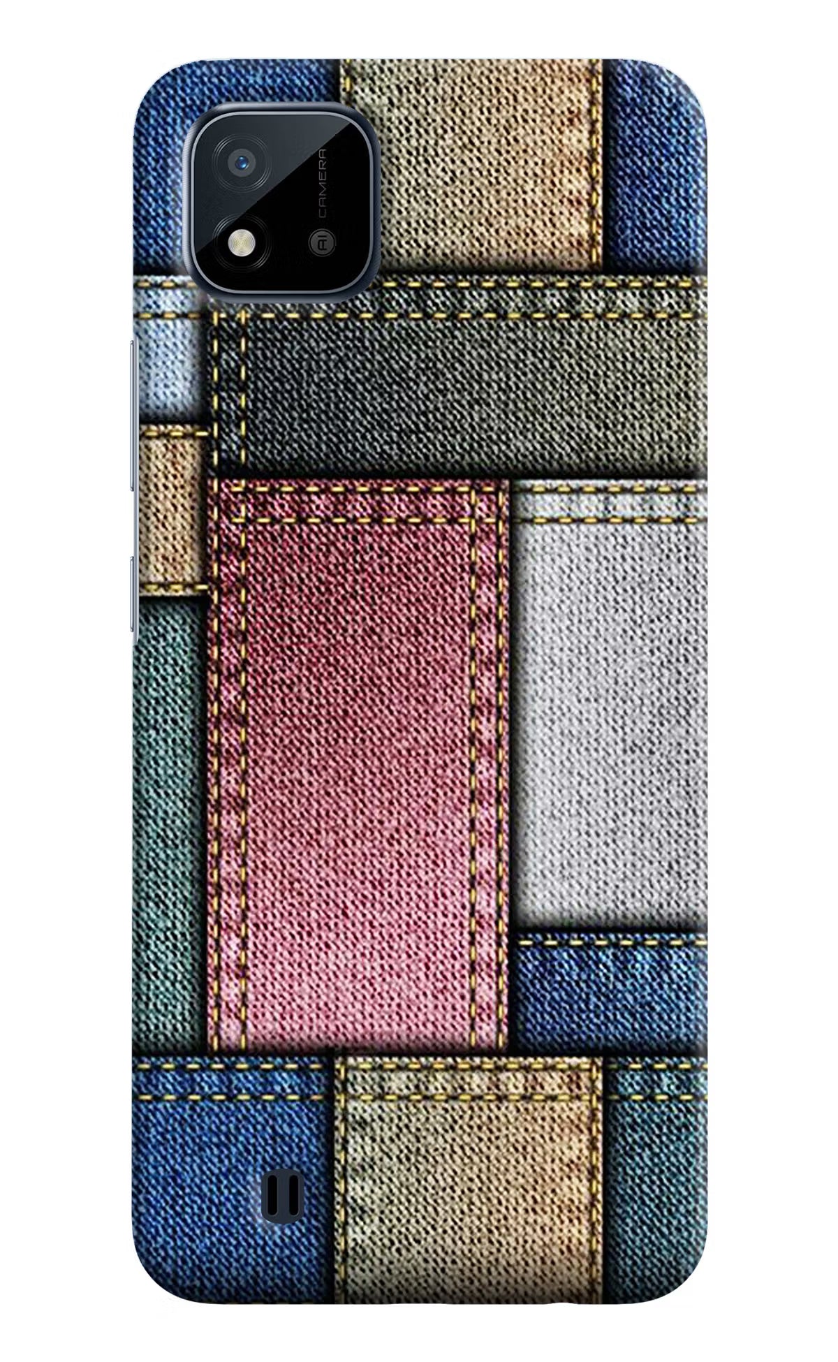 Multicolor Jeans Realme C20 Hard Case Back Cover by Casekaro