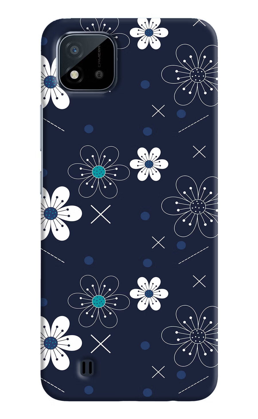 Flowers Realme C20 Back Cover, Hard case