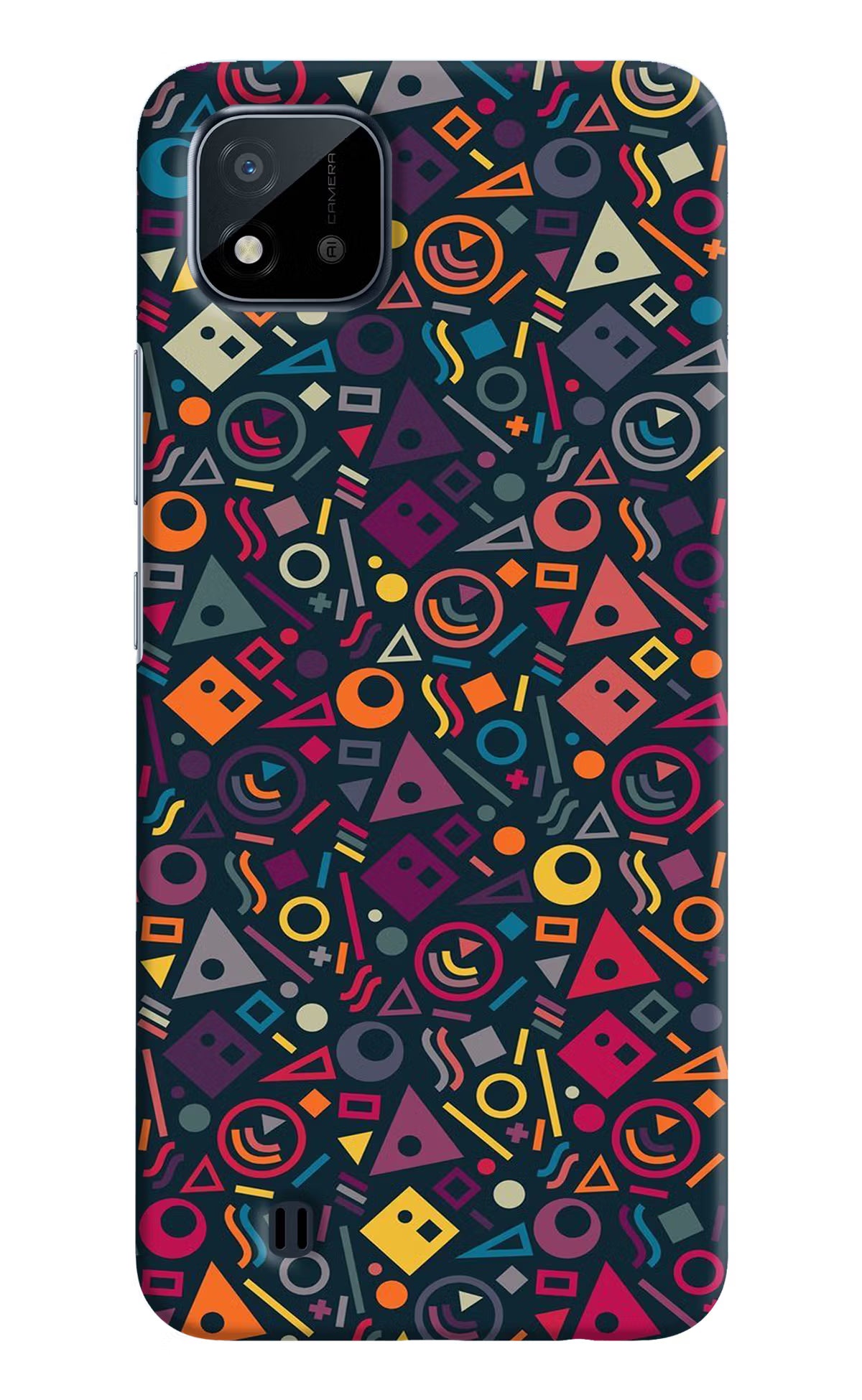 Geometric Abstract Realme C20 Hard Case Back Cover by Casekaro
