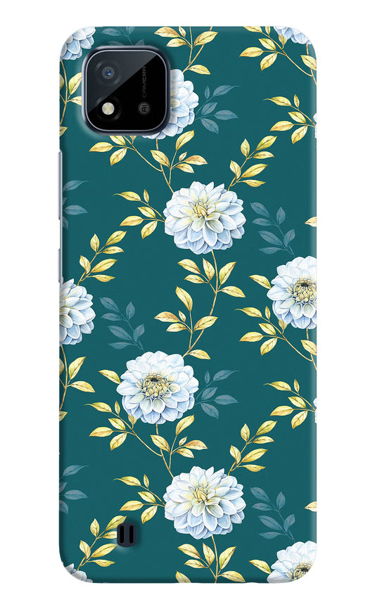 Flowers Realme C20 Hard Case Back Cover by Casekaro