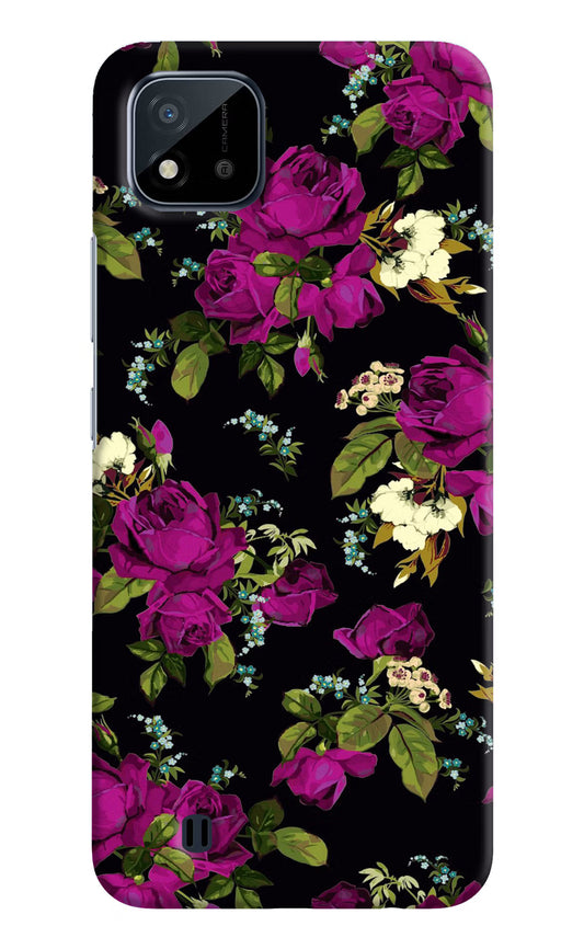 Flowers Realme C20 Hard Case Back Cover by Casekaro