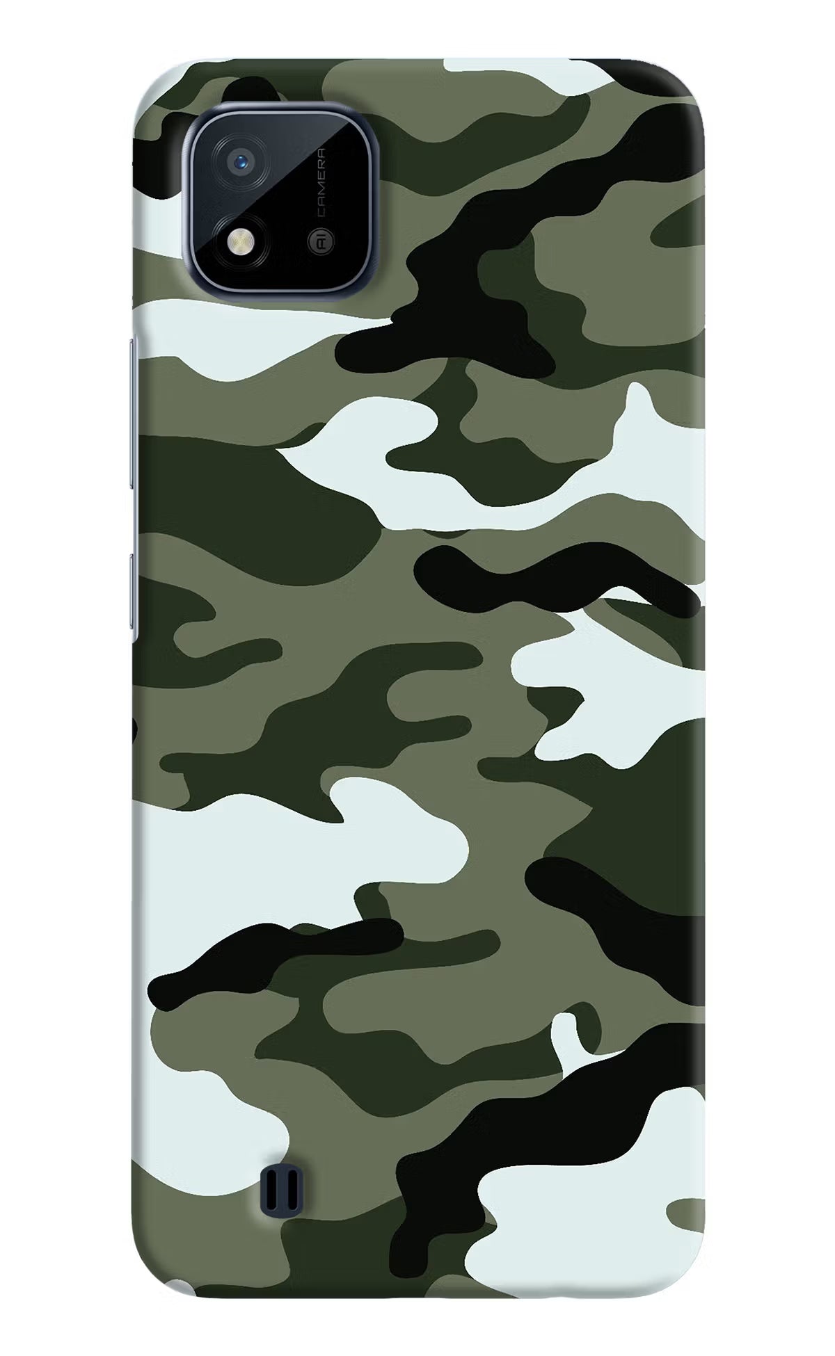 Camouflage Realme C20 Hard Case Back Cover by Casekaro