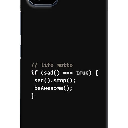Life Motto Code Realme C20 Hard Case Back Cover by Casekaro