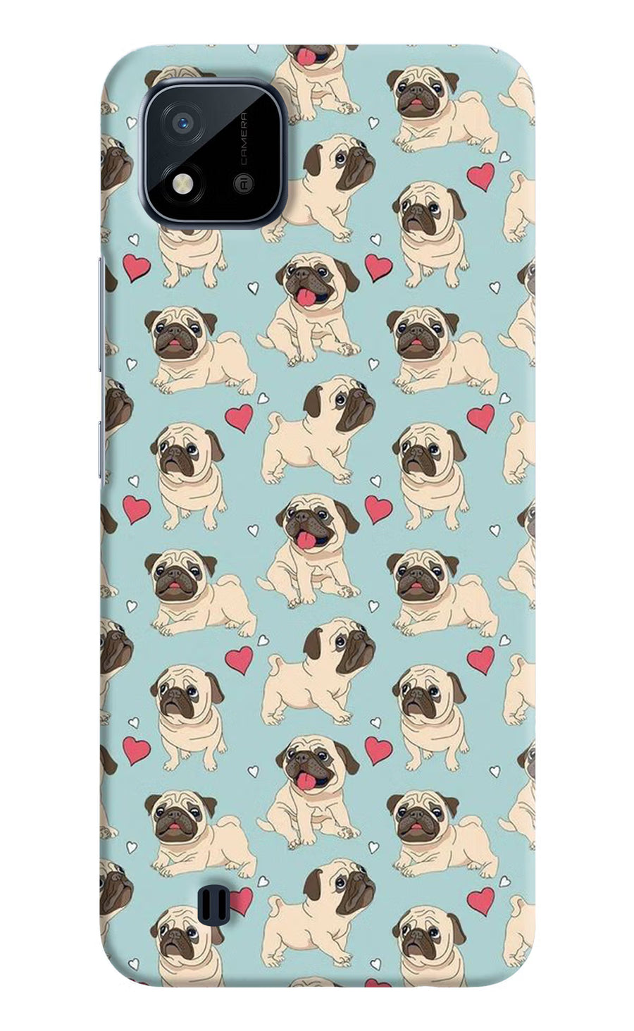 Pug Dog Realme C20 Back Cover, Hard case