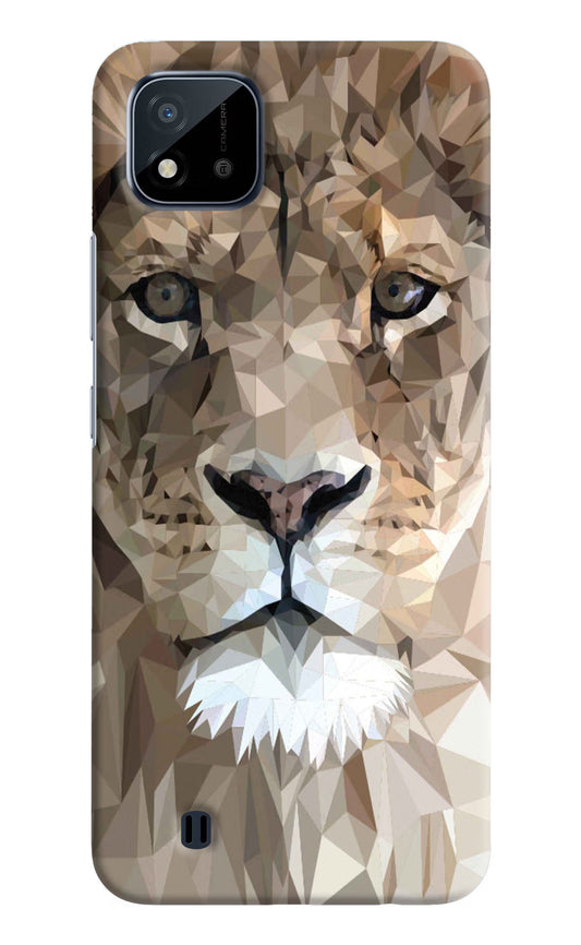 Lion Art Realme C20 Hard Case Back Cover by Casekaro